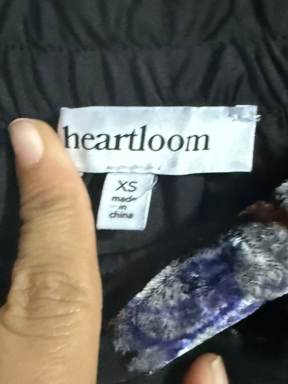 Heartloom Floral Burnout Midi Skirt XS Black Sheer Overlay - Picture 3 of 8